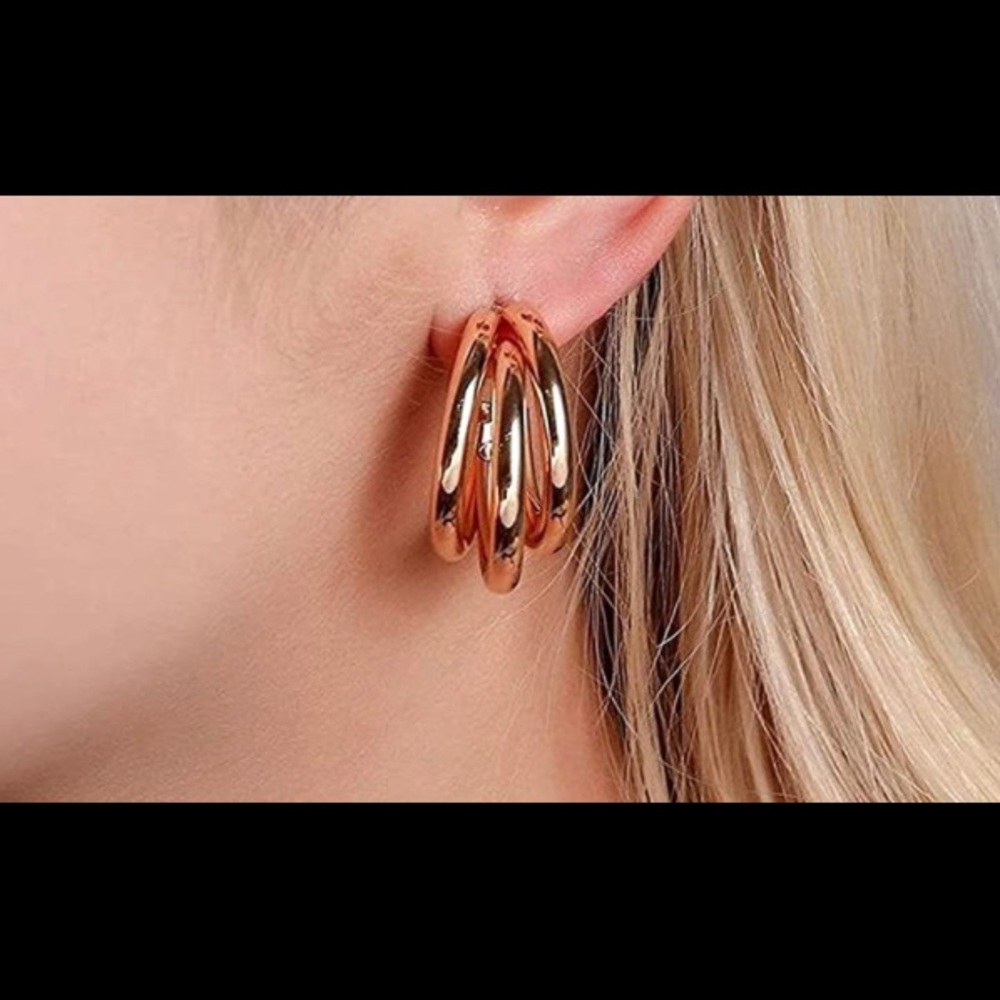 New Gold Hoop Earrings